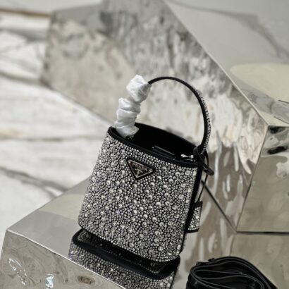 Prad Panier Satin Bag with crystals