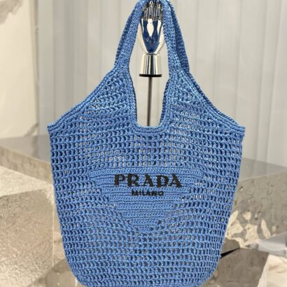 Prad Raffia Tote Bag