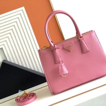 Prad Saffiano Lux Leather Tote