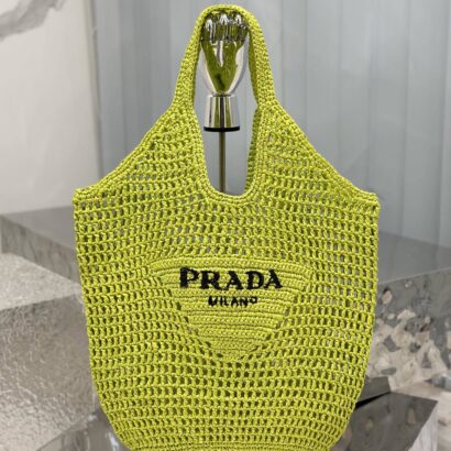 Prad Raffia Tote Bag