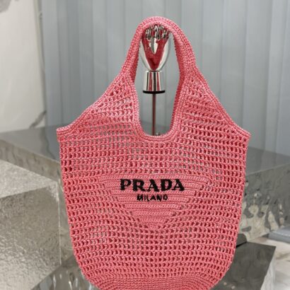 Prad Raffia Tote Bag