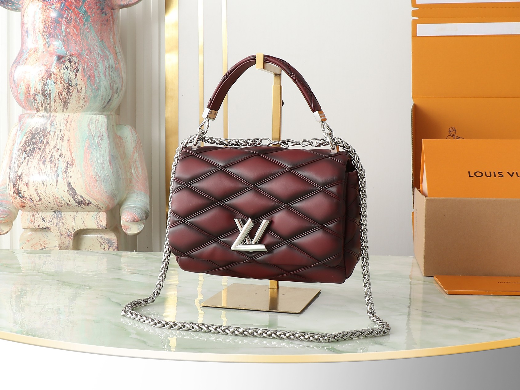 Lv GO-14 MM Malletage Leather handbag