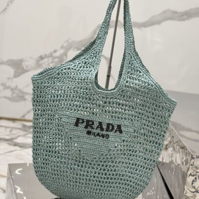 Prad Raffia Tote Bag