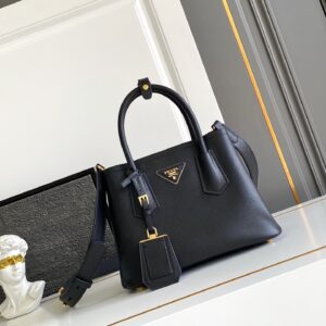 Prad Double Saffiano Leather Bag