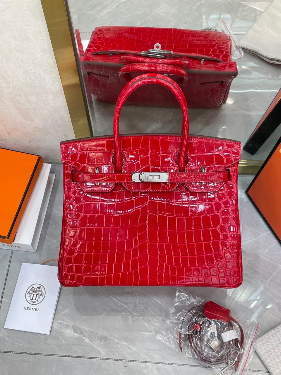 HM Birkin crocodile leather
