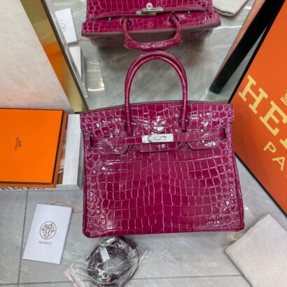 HM Birkin crocodile leather