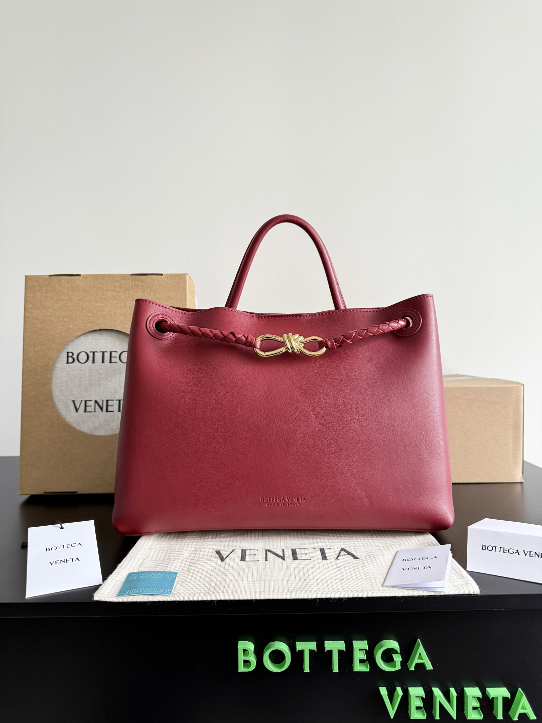 Btg Andiamo Intrecciato Shoulder Bag