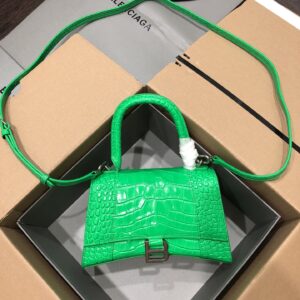 Hourglass XS Top Handle crocodile Bag