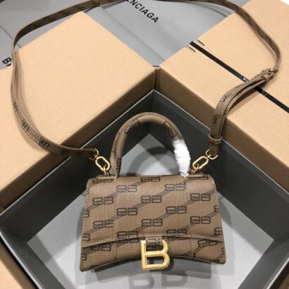 Hourglass Handbag in BB Monogram Denim