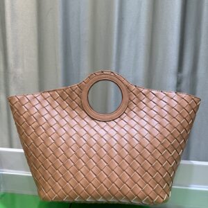 Btg woven leather tote bag