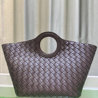 Btg woven leather tote bag