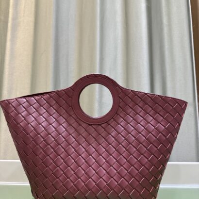 Btg woven leather tote bag
