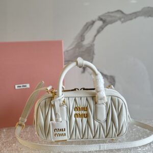 Miú Arcadie Matelassé Mini Shoulder Bag