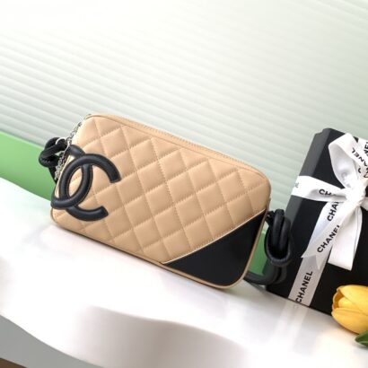 Chane Lambskin Cambon Shoulder Pochette