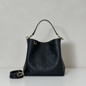 GG Emblem Small Bucket Bag