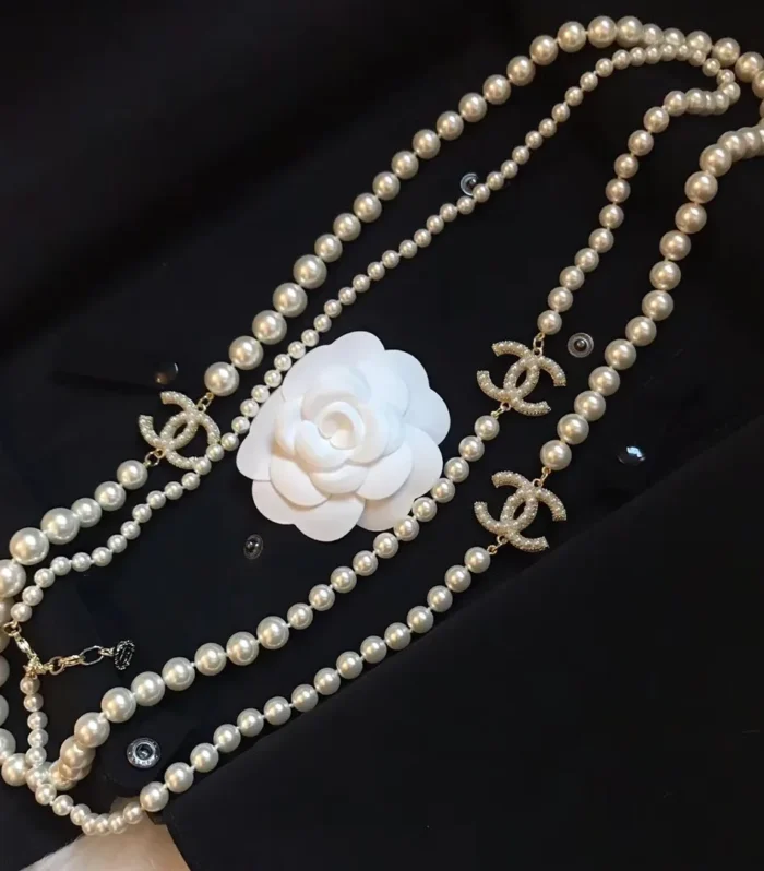 Chanel 3-Logo Sweater Chain