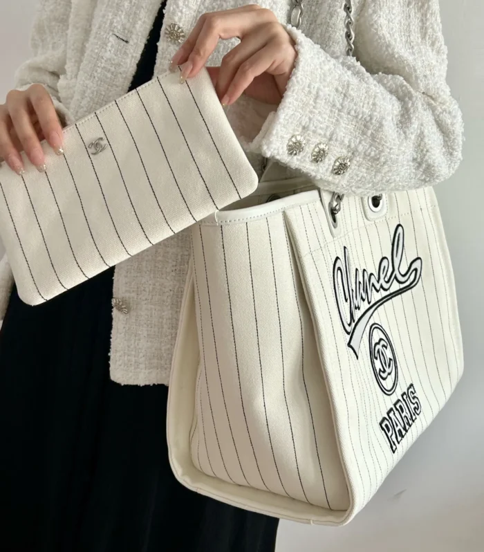 Deauville Beach Bag White