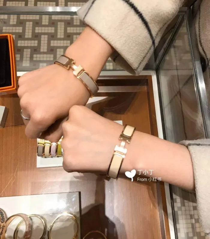Chic H Enamel Bracelet