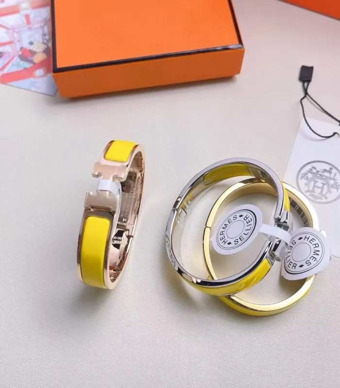 Chic H Enamel Bracelet