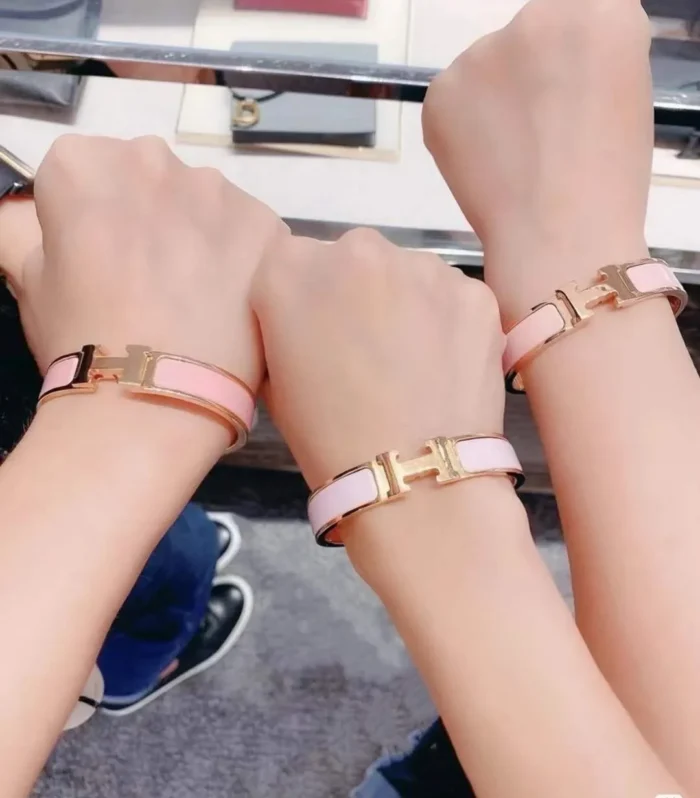 Chic H Enamel Bracelet