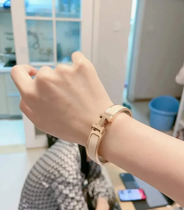 Chic H Enamel Bracelet