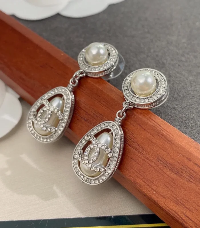 Chanel Diamond Ball Studs
