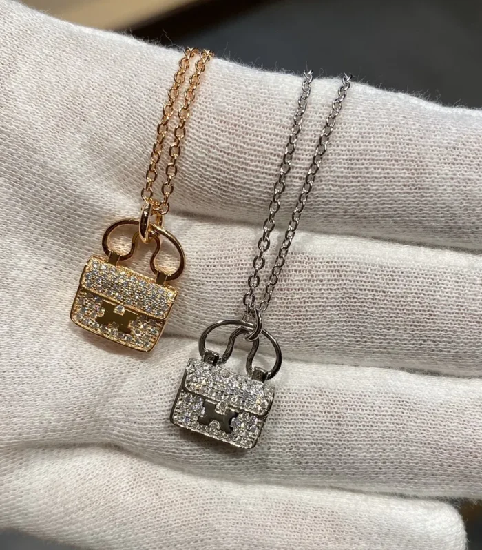 Bag Necklace Gold-Plated