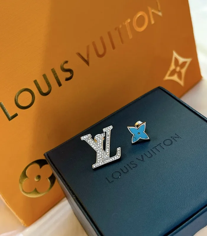 Asymmetrical Turquoise Diamond Studs