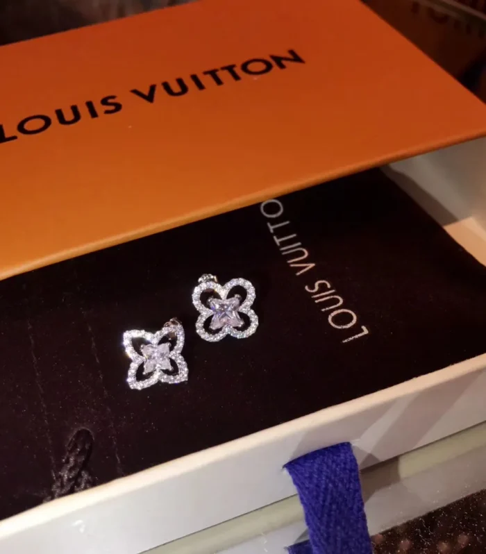 Asymmetrical LV Stud Earrings