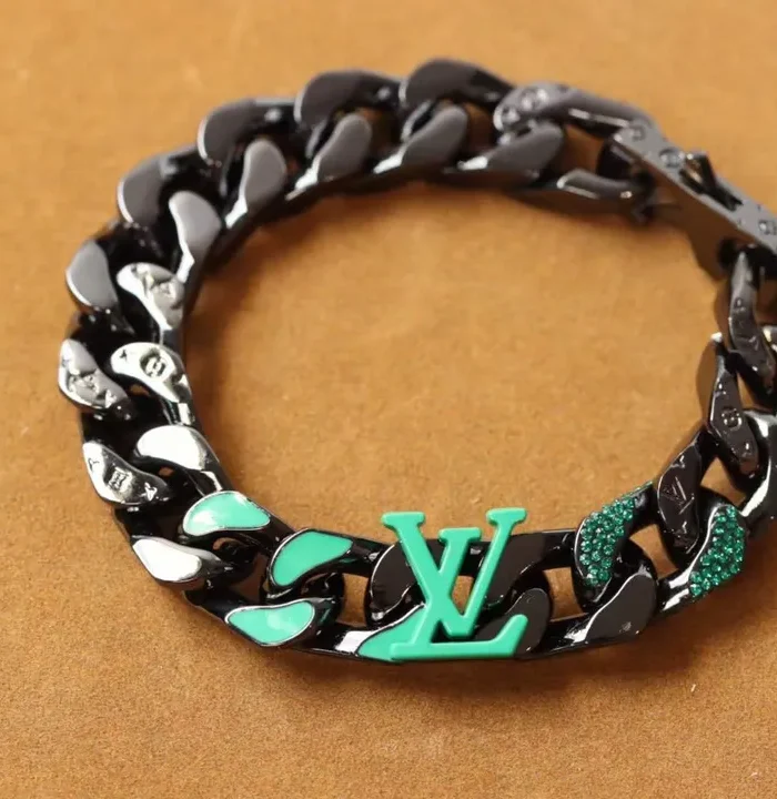 2054 Chain Bracelet Green