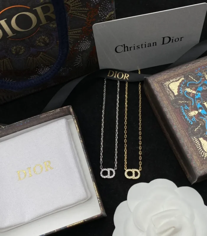 CD Letter Diamond Necklace