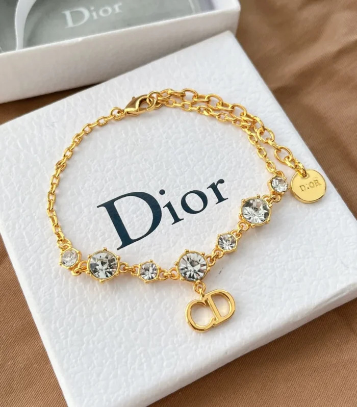 CD Letter Diamond Bracelet