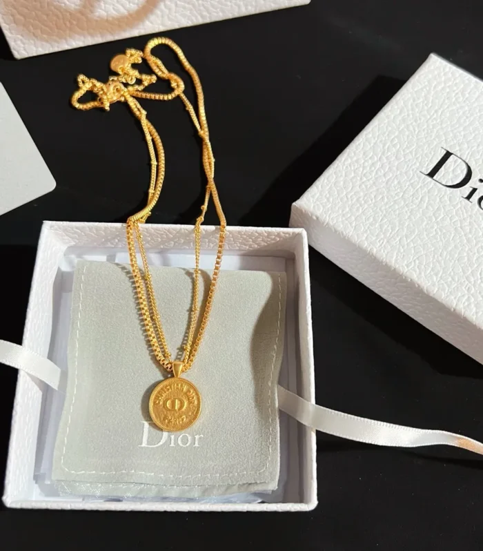 CD Gold Coin Necklace