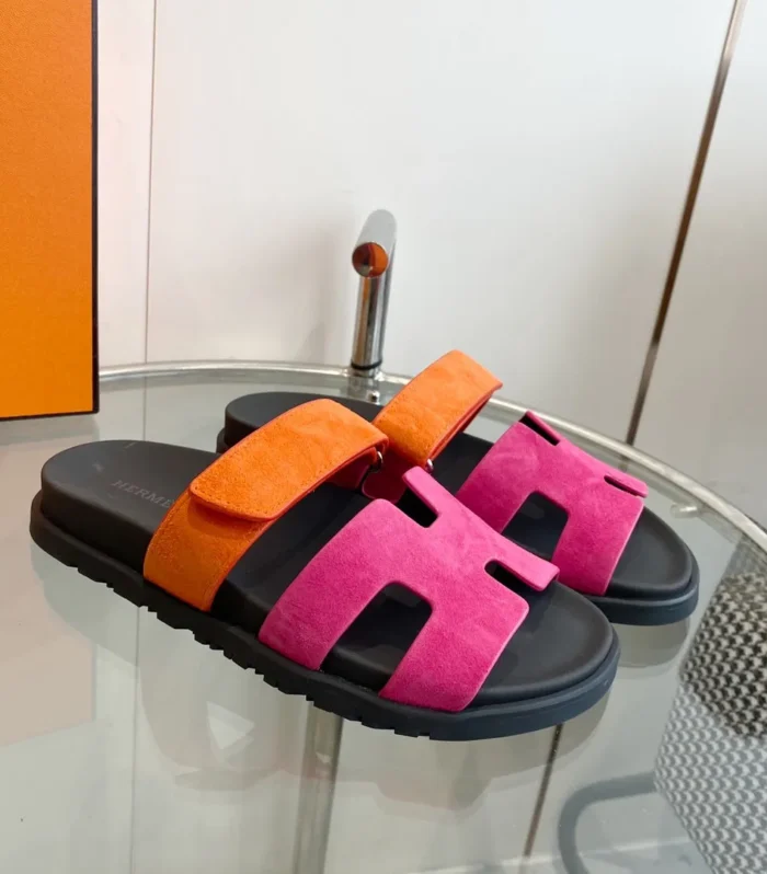 Chypre Sandal Rose Chapas  Orange Suede
