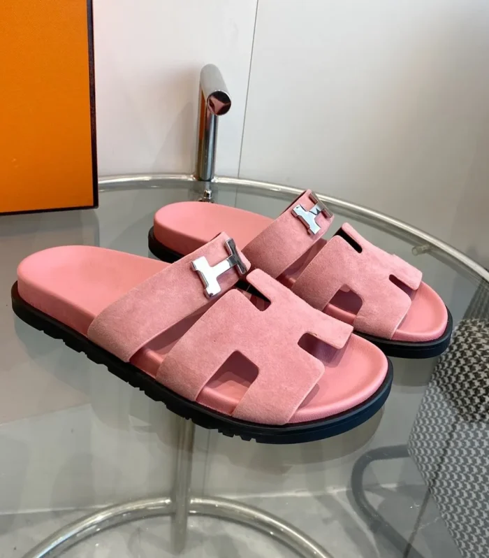 Chypre Sandal Pink Suede