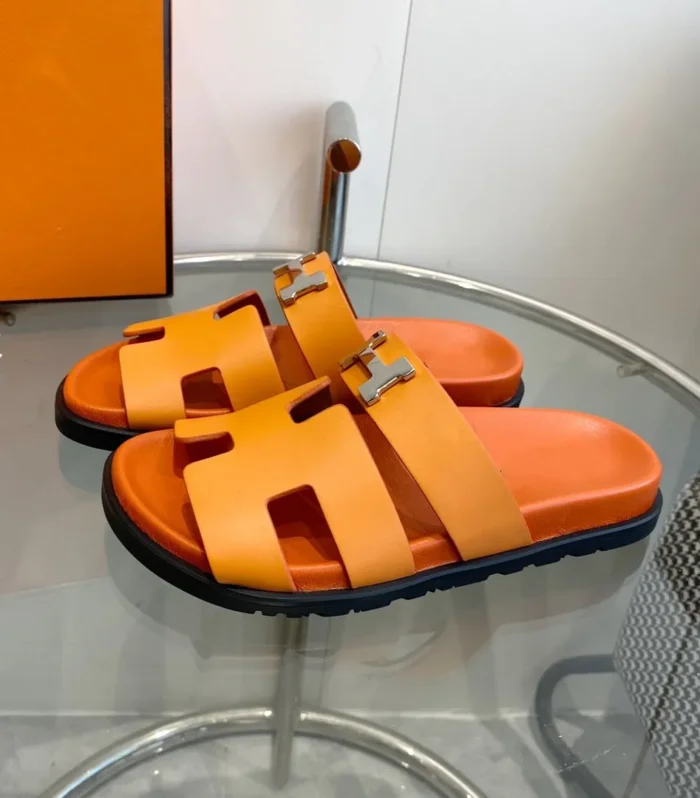 Chypre Sandal Orange Leather