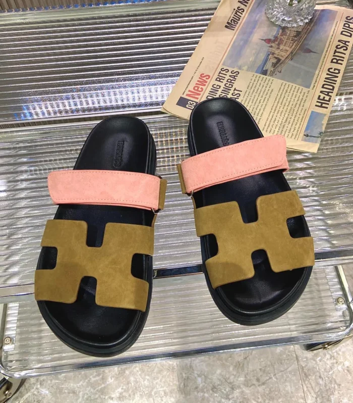 CHYPRE SANDAL ARMY MIX LIGHT PINK SUEDE