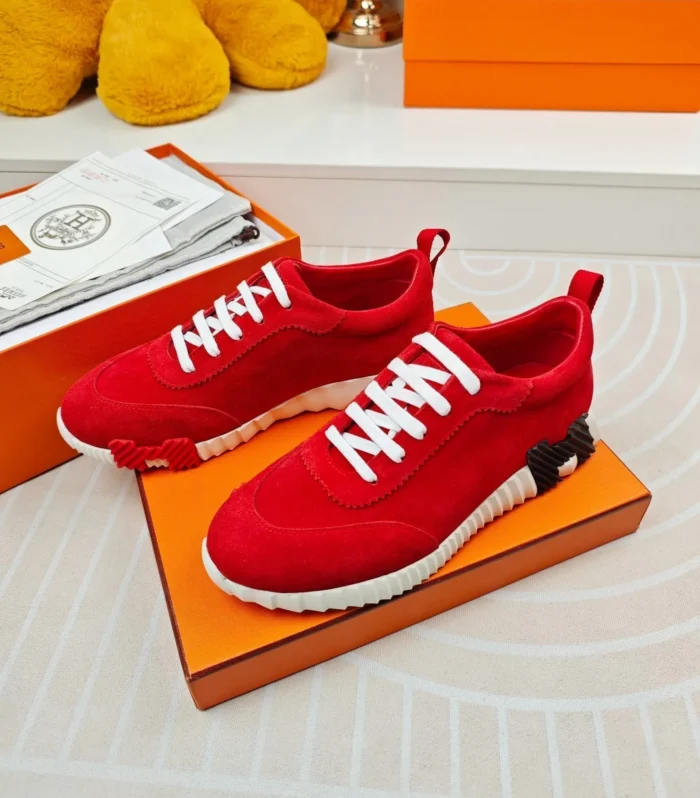 BOUNCING SNEAKERS RED CALFSKIN