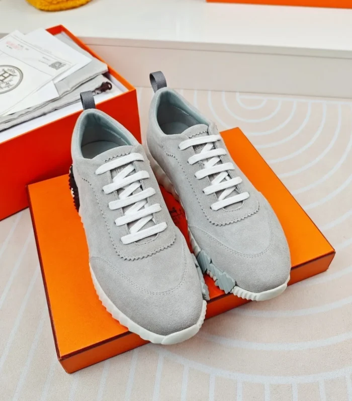 BOUNCING SNEAKERS GRAY CALFSKIN