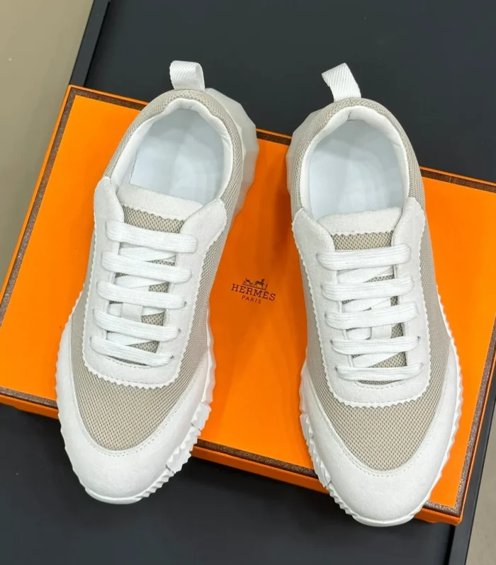 BOUNCING SNEAKERS BRIGHT GRAY CALFSKIN