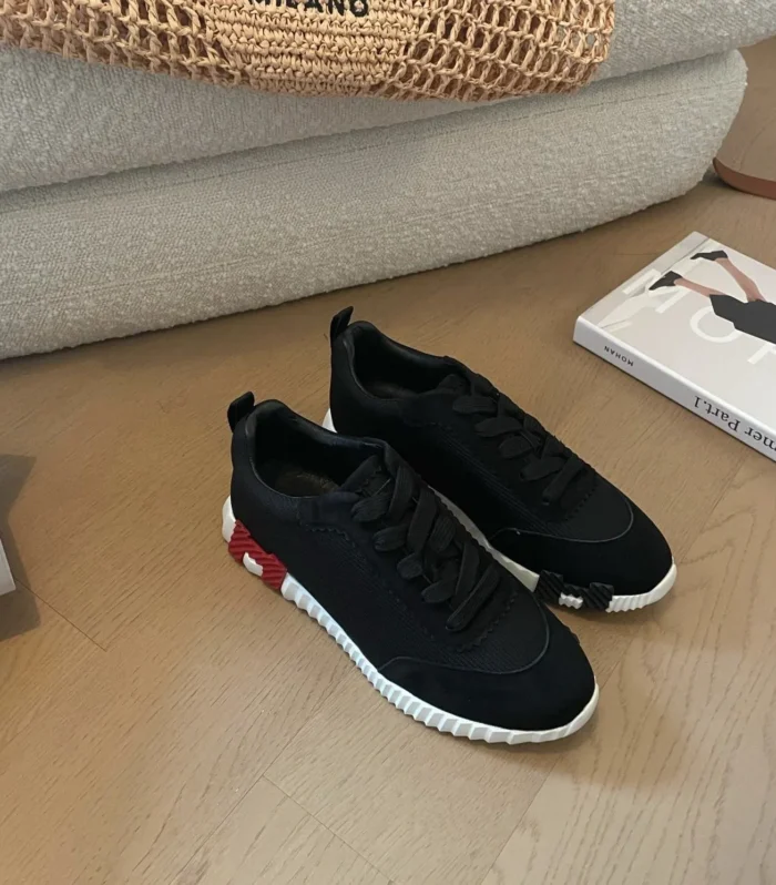BOUNCING SNEAKERS BLACK CALFSKIN