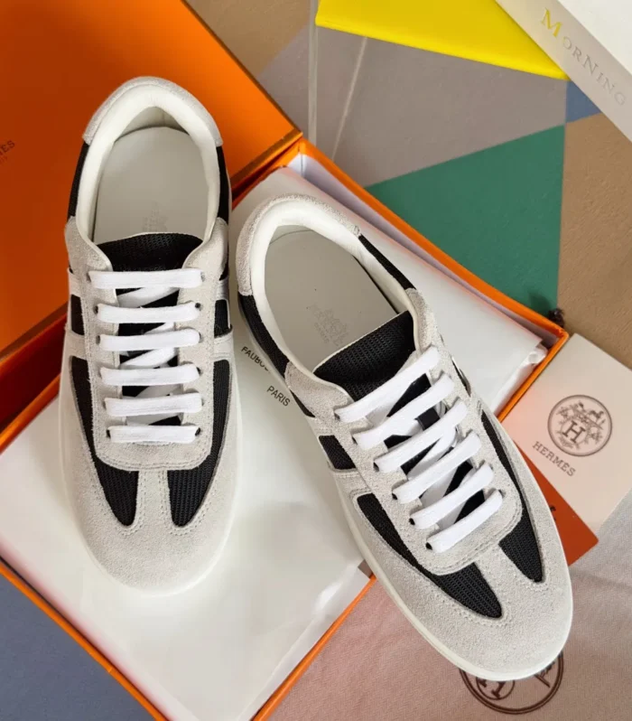 BOOMERANG SNEAKERS LIGHT GRAY MIX BLACK SUEDE