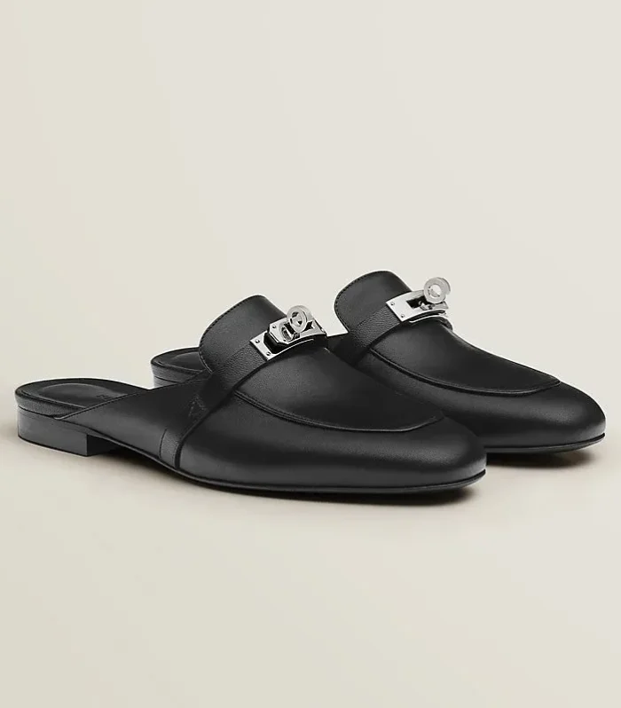 0z Mule Noir Silver