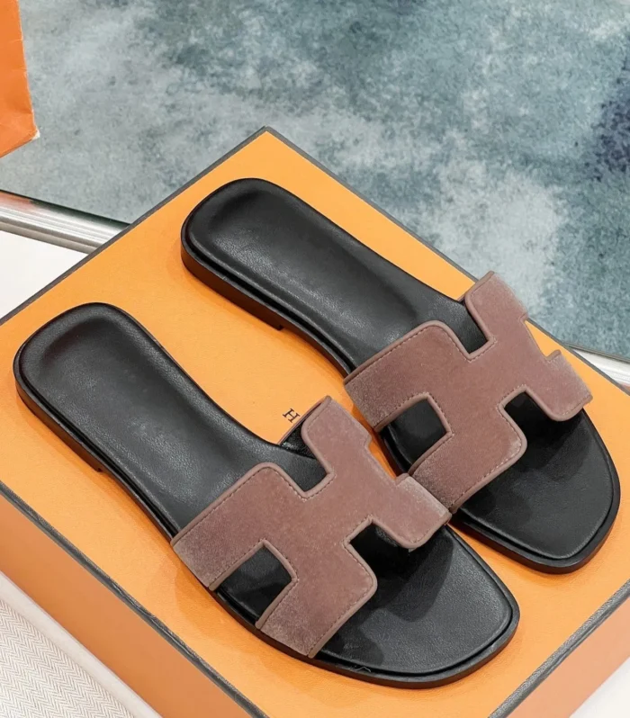 0ran sandal sienna velvet goatskin