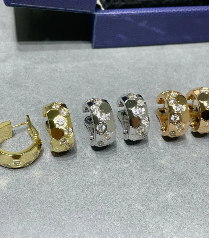 BEE LOVE DIAMOND HOOP EARRINGS 1
