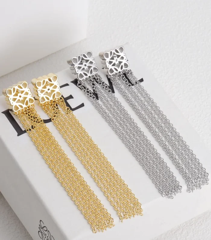 ANAGRAM FRINGE EARRINGS