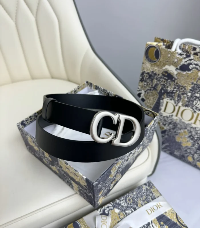 CD Buckle Calfskin Belt 30mm