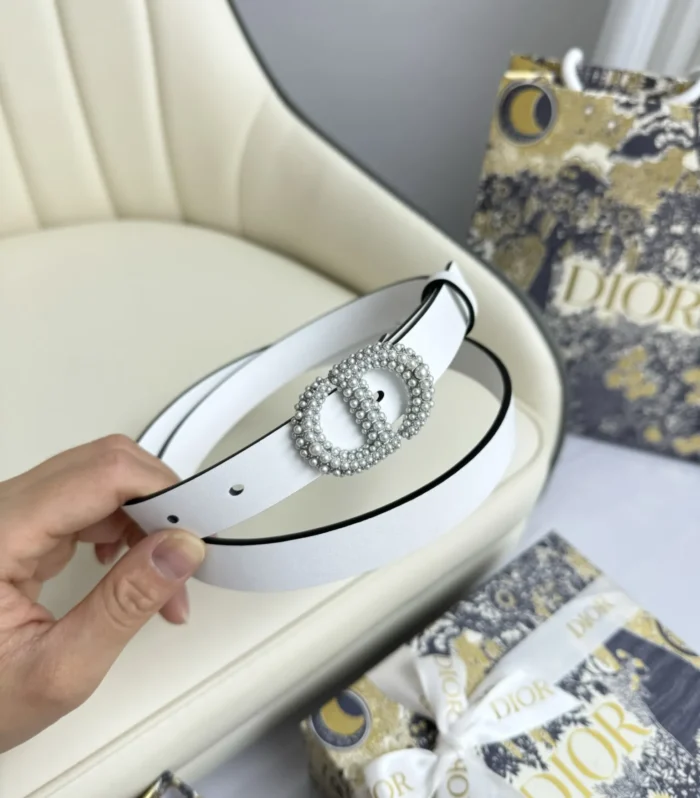CD Buckle Calfskin Belt 2.0cm