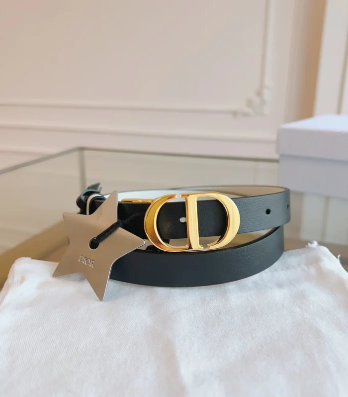 Black Calfskin Belt 2.0cm