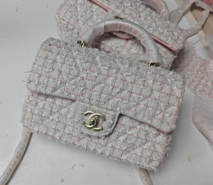 Coco Handle Tweed Pink